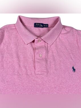 Polo Ralph Lauren Golf Polo Shirt Comfort Solid Pink Preppy Mens Size 3XLT
